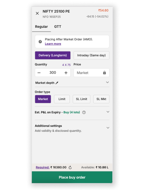 Order Form Front