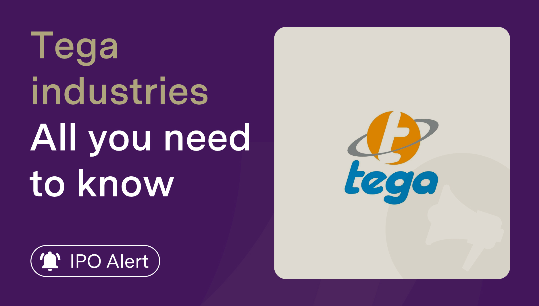 Tega Industries IPO – All You Need to Know