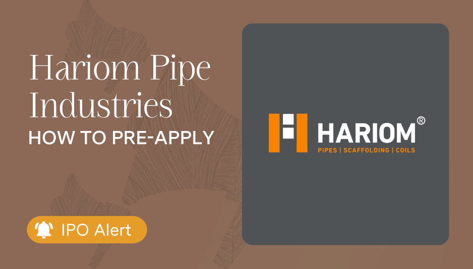 How to pre-apply for Hariom Pipe Industries IPO
