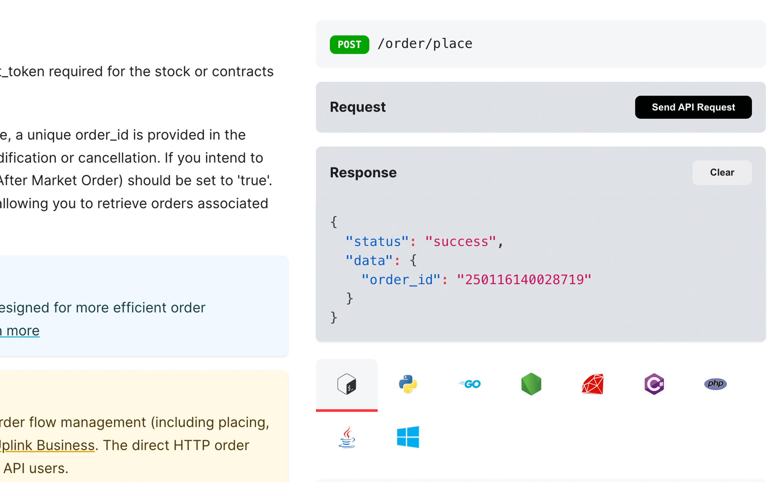 API Response